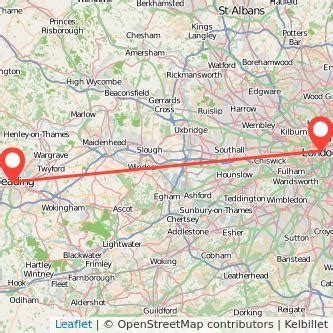 how to get to reading by train from london