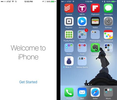 how to get to set up screen on iphone