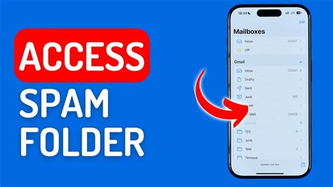 how to get to your spam folder on iphone