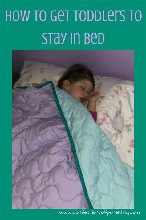 how to get toddler to stay in cot