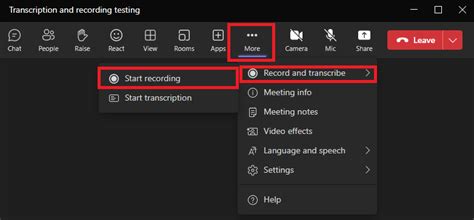 how to get transcript from microsoft teams recording