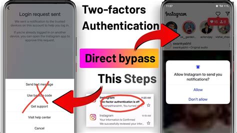 how to get two factor authentication code instagram without login