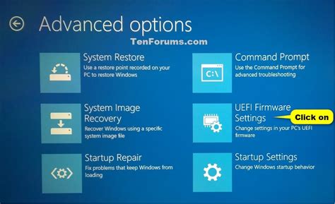 how to get uefi firmware settings