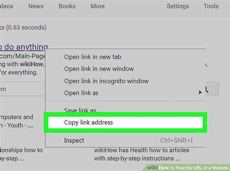 how to get url of google search
