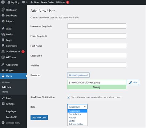 how to get user name in wordpress