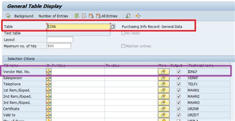 how to get vendor material number in sap