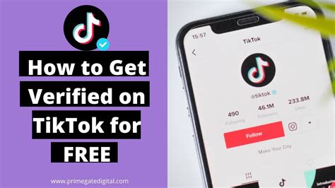 how to get verified on tiktok for free