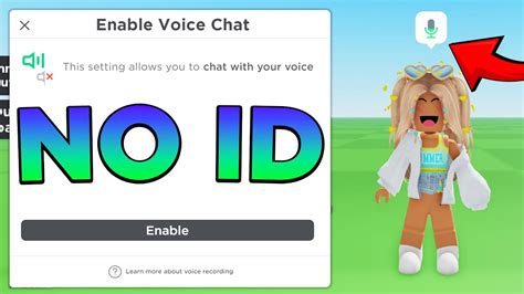 how to get voice chat on roblox mobile without id