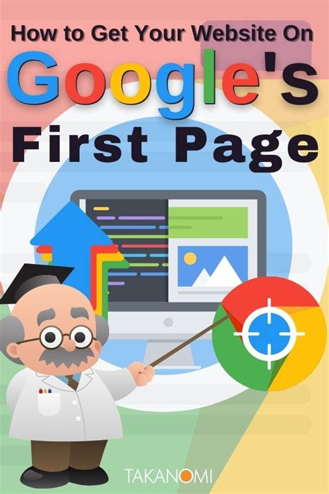 how to get website on google first page
