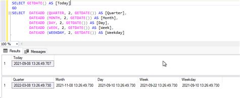how to get week number of month from date in sql server