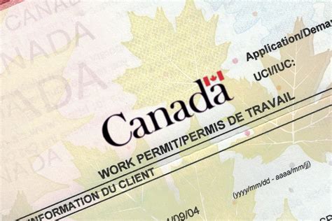 how to get work permit in canada from uk