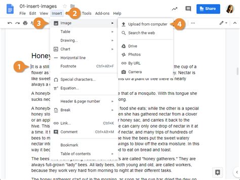 how to get wrap text on google docs