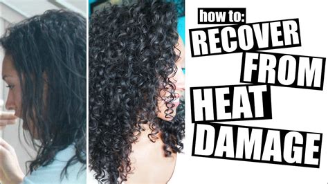 how to get your natural curl pattern back from heat damage