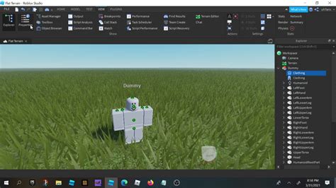 how to give a rig clothes in roblox studio