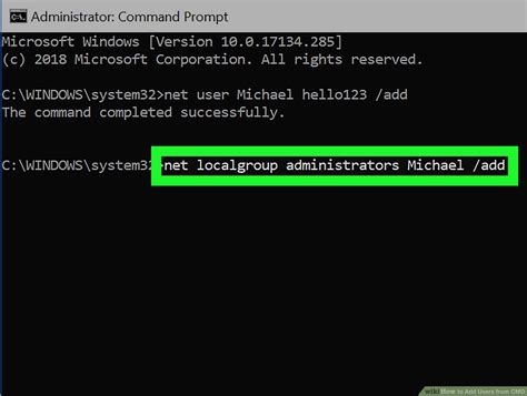 how to give admin access in cmd