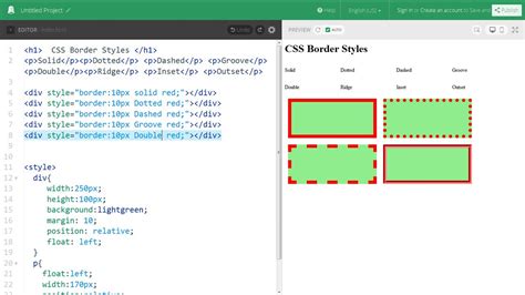 how to give border to table in html using css