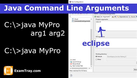 how to give command line arguments in java eclipse