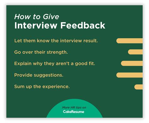 how to give interview feedback