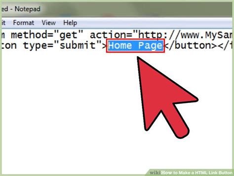 how to give link in html button