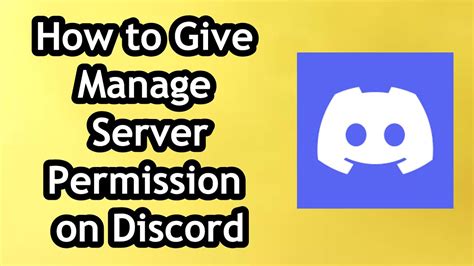 how to give permissions in discord
