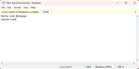 how to go back on notepad