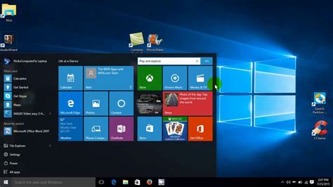 how to go back to home screen on windows 10
