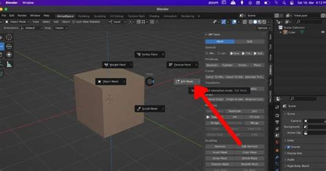 how to go into object mode in blender