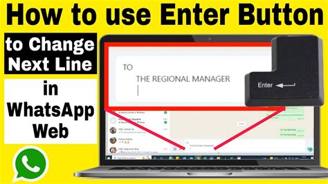 how to go next line in whatsapp web