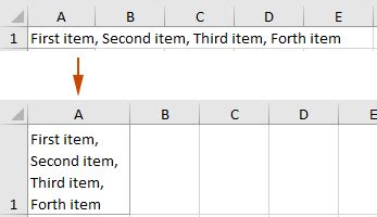 how to go one line down in excel cell mac