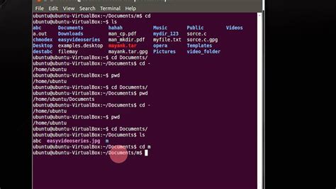 how to go to a folder in linux terminal
