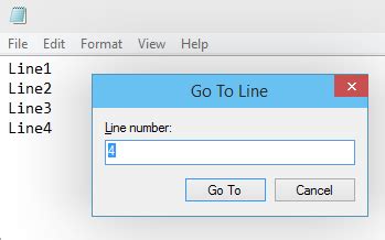 How To Go To Line Number In Notepad