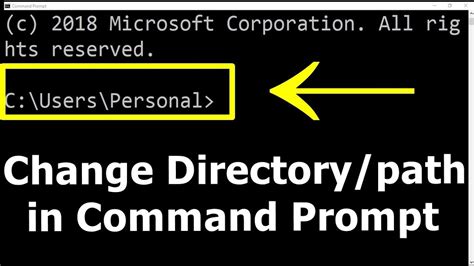 how to go to path in cmd