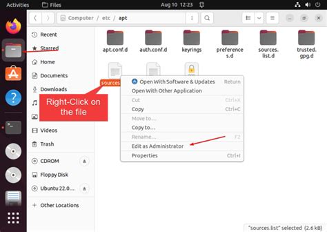 how to go to root folder in ubuntu gui