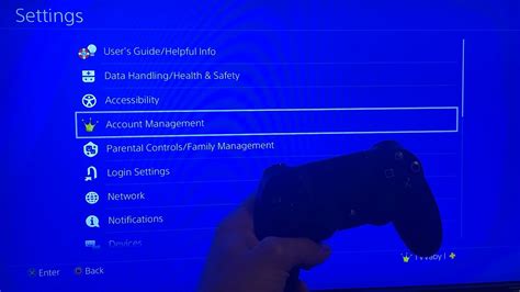 how to go to settings on ps4