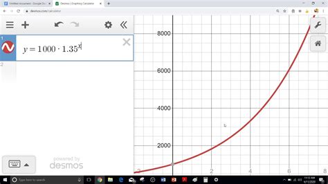 how to graph exponential functions on desmos