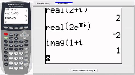 How To Graph Imaginary Numbers On A Graphing Calculator