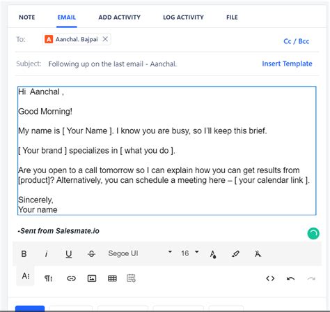 how to greet a company in email