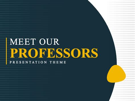 how to greet professor in presentation