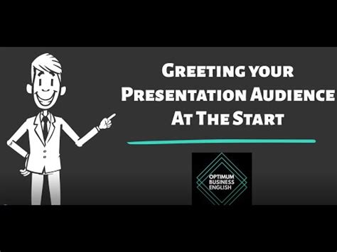 how to greet when starting a presentation