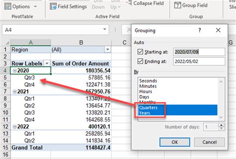 How To Group Dates In Pivot Table Excel 365