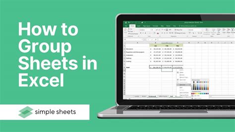 how to group sheets in excel sharepoint