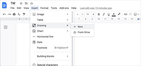 how to group text and image in google docs
