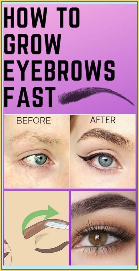 How To Grow Up Eyebrows Faster
