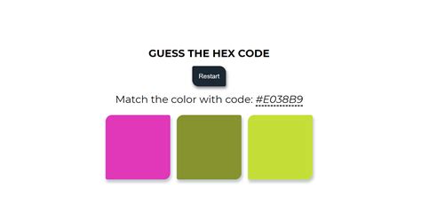 how to guess the hex code of a color