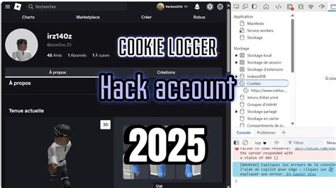 how to hack a roblox account cookie