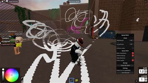 how to hack in spray paint roblox
