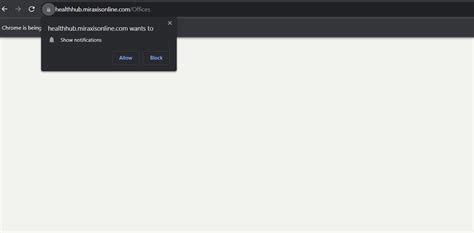 Handle browser notifications in selenium [know your location
