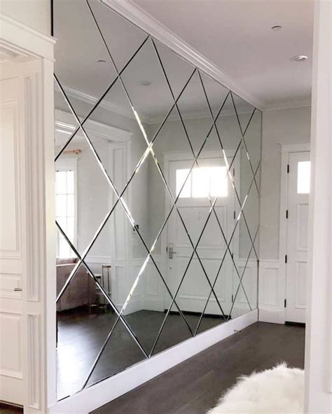 how to hang a mirror on a tiled wall