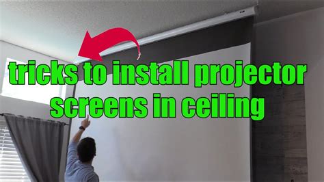 How To Hang A Projector Screen From A Drop Ceiling