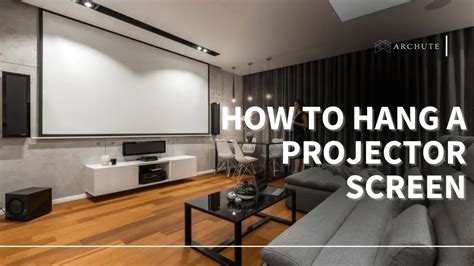 How To Hang A Projector Screen With Rope